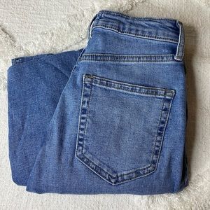 Such cute jeans slight rips in them!